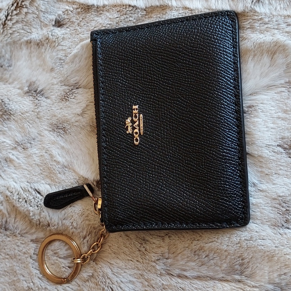 Coach leather ID/Card Keychain Holder